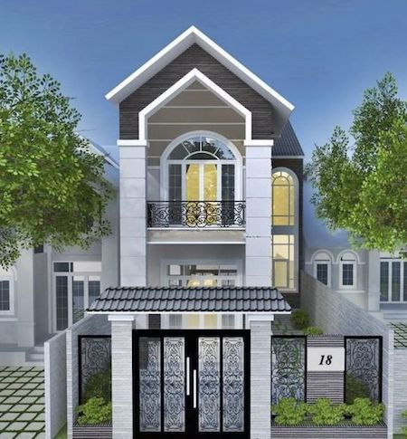 Nhà mái thái thiết kế theo phong cách tân cổ điển rất phù hợp với những gia chủ ưa thích sự lộng lẫy. Ảnh: Wedo.