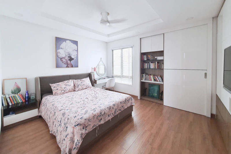 Phòng ngủ nhỏ hơn dành cho con của gia chủ.