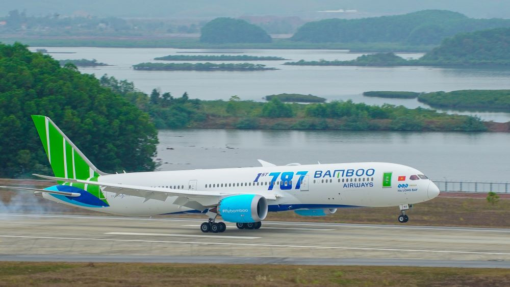 Bamboo Airways khai thác máy bay thân rộng Boeing 787-9 Dreamliner cho chuyến bay đặc biệt này. Ảnh: Bamboo.