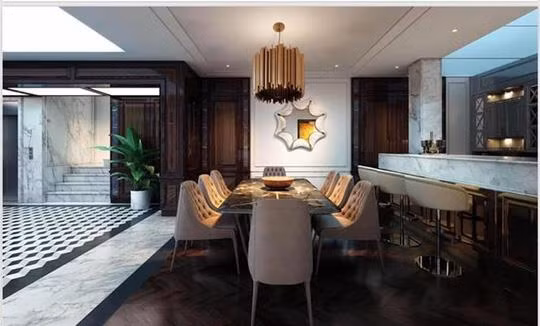 Biệt thự mới của vợ chồng Tuấn Hưng có diện tích mặt bằng khá lớn, thiết kế theo phong cách châu Âu. Nguồn ảnh: FBNV