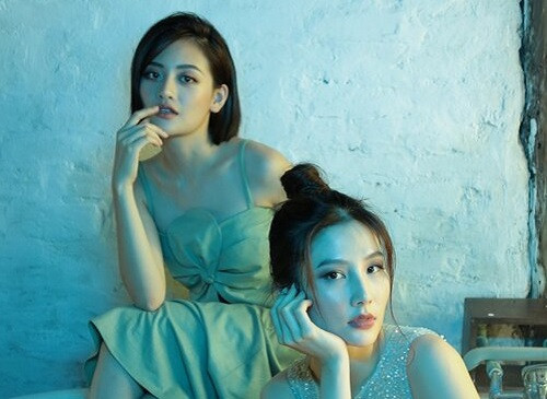 Diễm My chọn cho mình bộ váy đính đá sequin xanh lấp lánh , kiêu sa