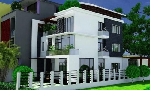 Nhà được đặt sát đất 1 bên và 1 bên còn lại được ưu tiên để làm sân vườn. Ảnh: Thietkenhadep. Video: Độc đáo cách tạo lối vào nhà. Nguồn: VTC1