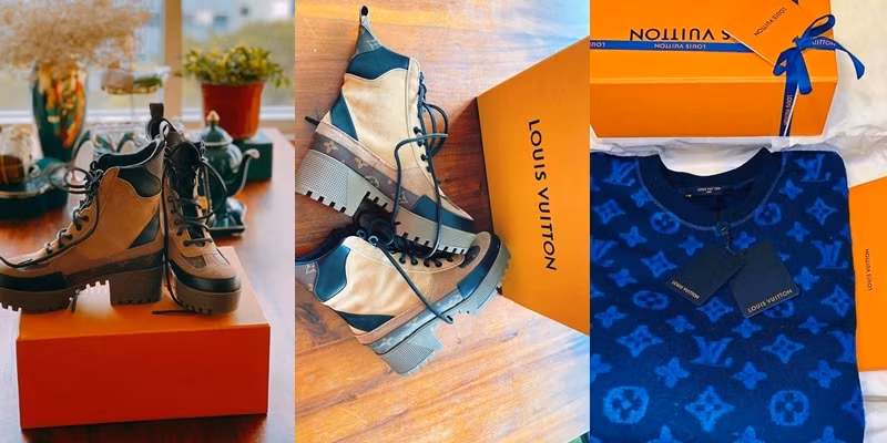 Trà Ngọc Hằng khoe loạt món đồ hiệu đắt đỏ cô nàng mua cho mình và con gái vào dịp Tết năm nay. Ảnh: Yan.