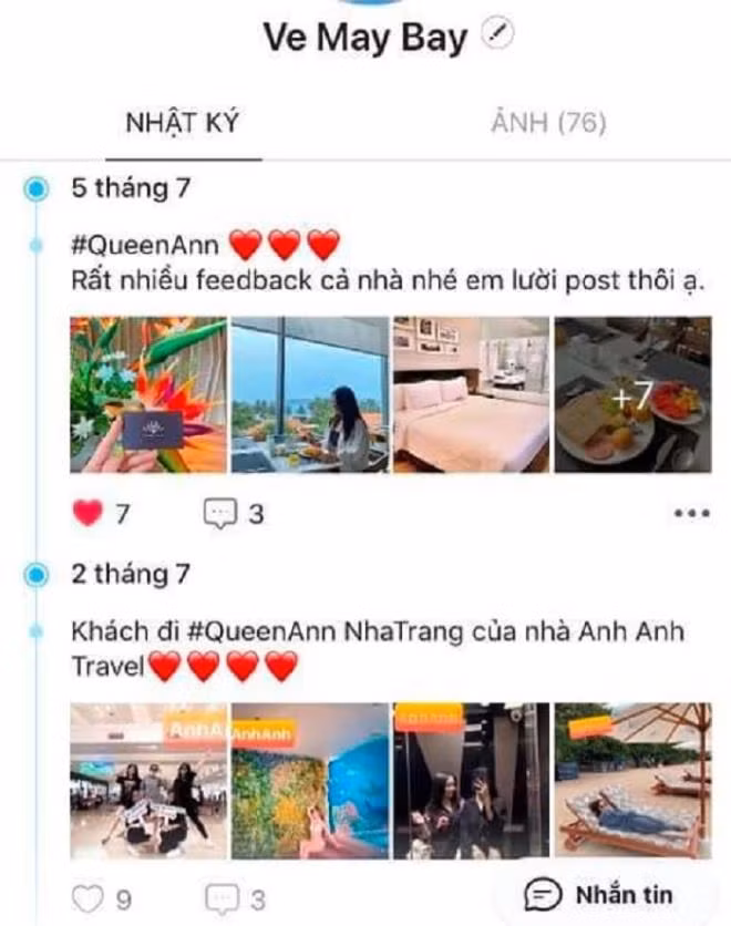 Ban hang chuc ty combo du lich gia re, chu phong ve dot ngot 