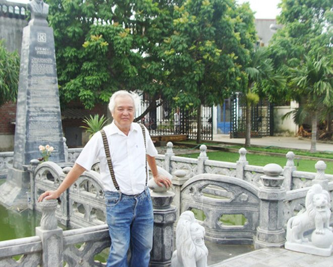 Dù còn sống nhưng đại gia đất Cảng – Kỹ sư Vũ Hồng Khánh đã bỏ ra rất nhiều tiền của để xây lăng mộ cho chính mình. Ảnh: Khám phá.