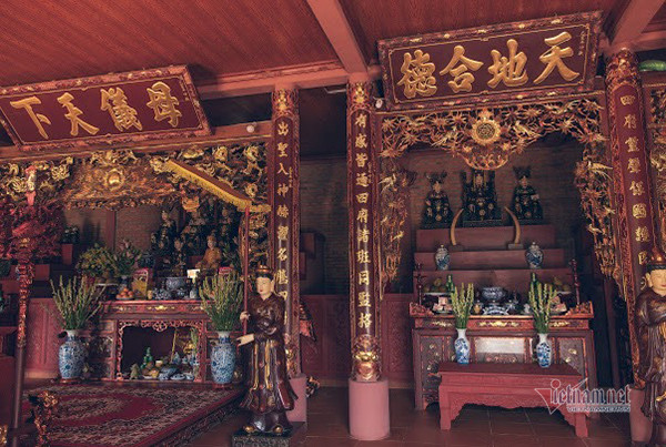 Gian thứ 2 dành cho gia đình ở và gian thứ 3 là khu dành cho đãi tiệc và tiếp khách. Ảnh: Vietnamnet.