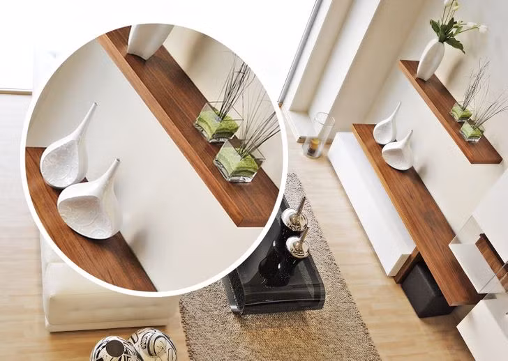 Một cách tối ưu hóa không gian nhà ở là sử dụng các kệ gắn tường. Trên những kệ này, bạn có thể lưu trữ những thứ như sách hoặc thậm chí thực phẩm, và bạn cũng có thể đặt đồ trang trí và cây trồng ở đó...