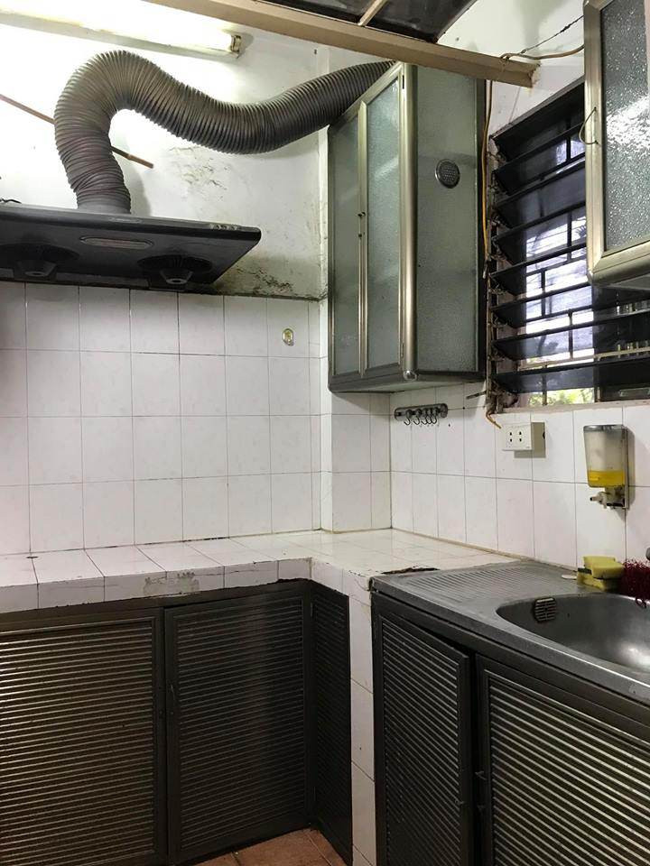 Căn bếp khá nhỏ.