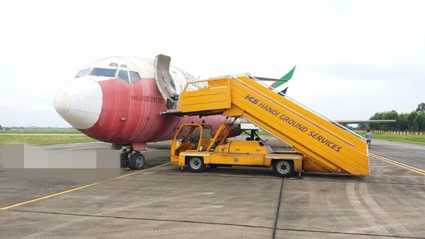 Năm 2017, Cục Hàng không cho biết chiếc Boeing B727-200 xuống cấp trầm trọng, hỏng hóc nặng, khó có thể khắc phục được. Ảnh: Người lao động.