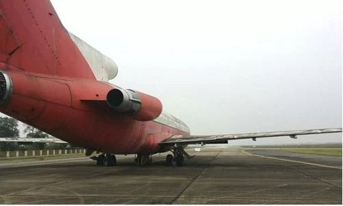 Nhiều chuyên gia nhận định, chiếc máy bay Boeing 727 đến nay chỉ có giá trị như... sắt vụn. Ảnh: Vnexpress