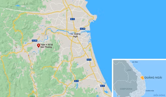 Quang Ngai: Oto boc chay, hai cha con thoat chet-Hinh-2