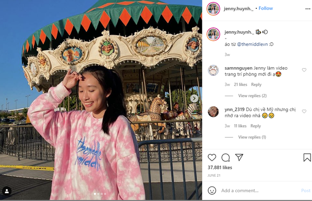 Nhờ đó, cô bạn được nhiều shop thời trang chọn để chạy các nội dung quảng cáo. Những bài đăng này cũng thu hút sự tương tác lớn từ người xem, có thể dao động từ 20.000 đến 40.000 view.