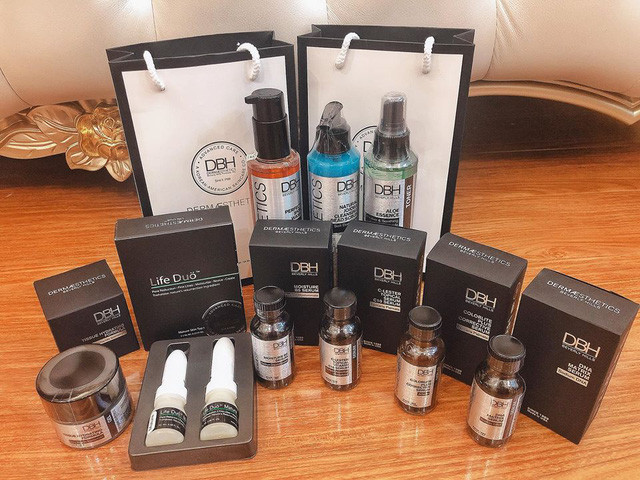 Đồ dưỡng da của DBH vốn vô cùng đắt đỏ cũng được Âu Hà My sắm về cả bộ với giá từ 50 - 70 triệu đồng.