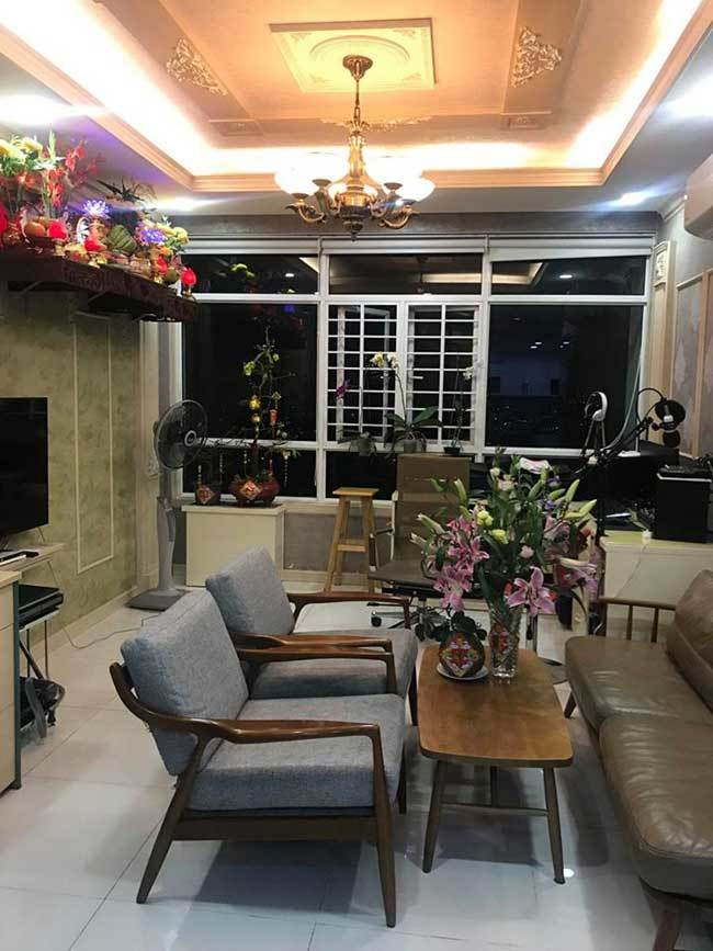 Căn hộ rộng 150m2, gồm 3 phòng ngủ được thiết kế theo phong cách hiện đại, tông màu kem chủ đạo. Ảnh: Dân Việt.