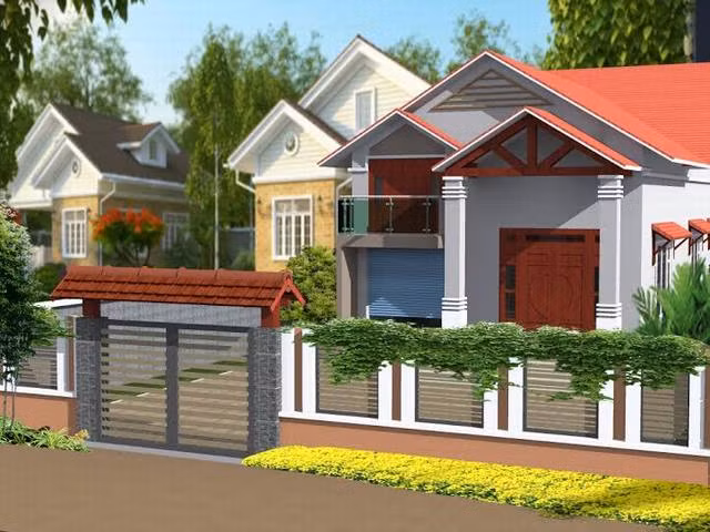 Mẫu thiết kế nhà cấp 4 có gara ô tô hiện đại dành cho những gia đình có điều kiện. Ảnh: Holcim