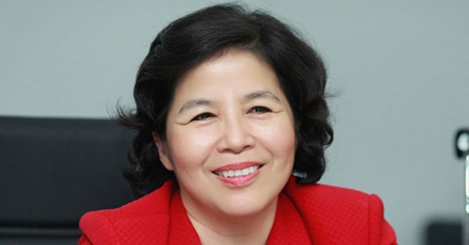 Trong khi đó, bà Mai Kiều Liên - Tổng giám đốc Vinamilk, từng được kênh CNBC (Mỹ) ví như "Margaret Thatcher của Việt Nam", khi còn là Chủ tịch kiêm Tổng giám đốc Vinamilk. Ảnh: Zing.