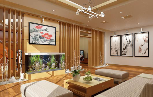 Bai tri phong khach dung phong thuy de tien vao nha chat ket