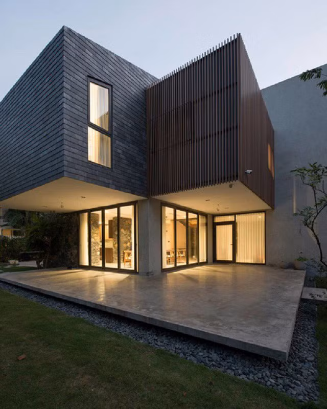 MC Long Vũ cùng vợ con đang sống trong căn biệt thự có thiết kế "rất Tây". Ảnh: X1 Architect.