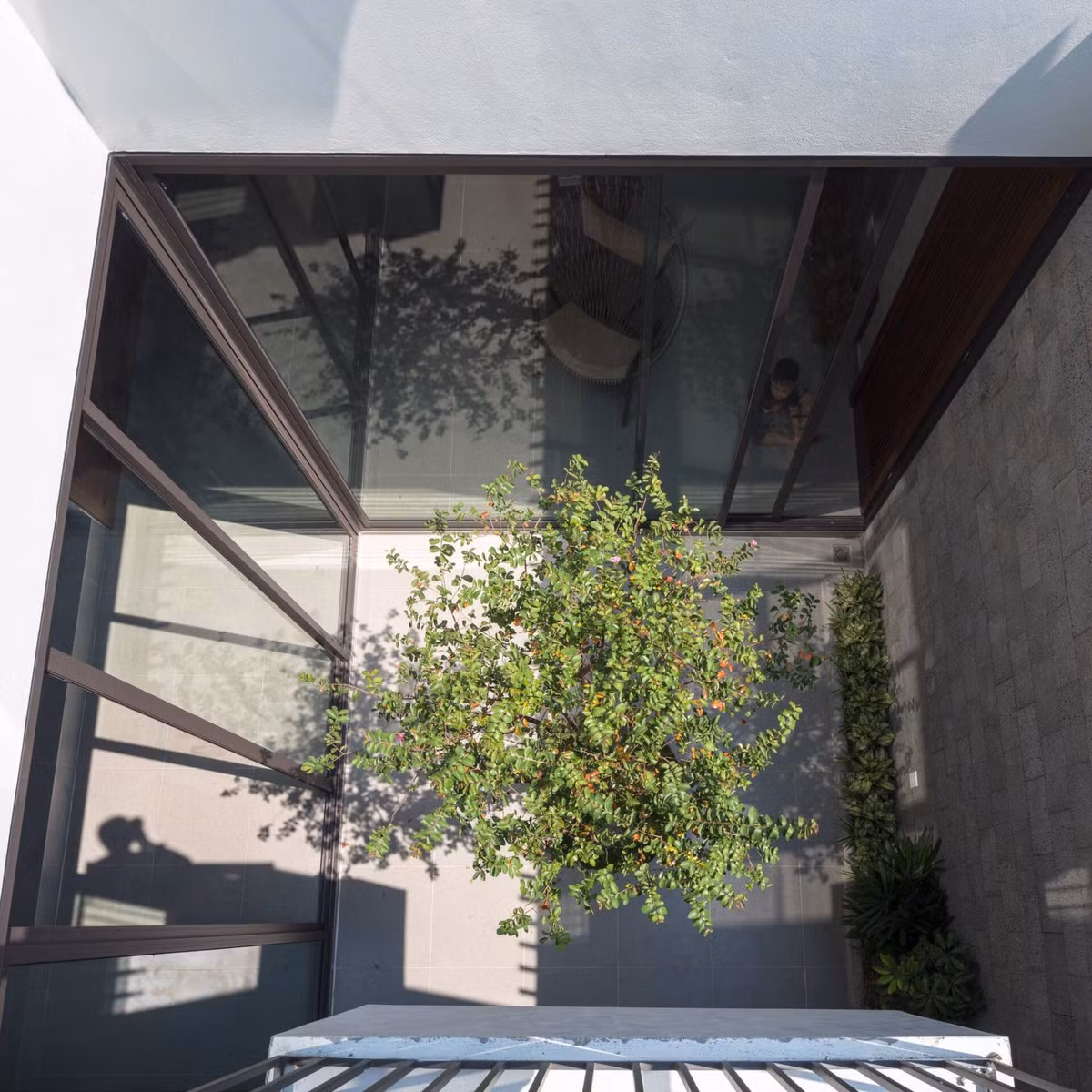 Lõi xanh không chỉ giúp điều hòa khí hậu mà còn tô điểm cho không gian thêm đẹp.