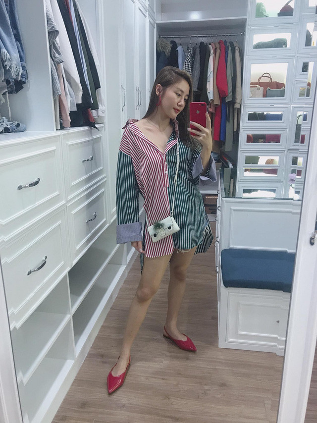 Phòng thay đồ rộng rãi và đẹp mê ly.