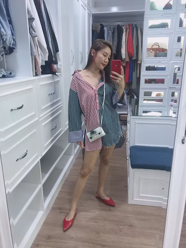 Phòng thay đồ rộng rãi và đẹp mê ly.