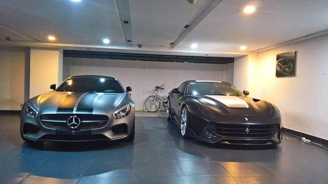 Những xế sang trong garage nhà Cường Đô La khiến cư dân mạng phải lóa mắt.