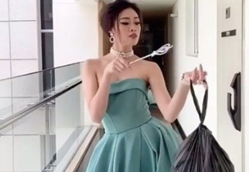 My nhan Viet len do di do rac: Khanh Van dich thi la “trum cuoi”-Hinh-2