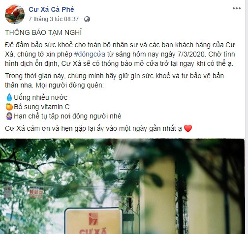 Loat quan cafe, nha hang thong bao dong cua sau ca nhiem Covid-19 o Ha Noi-Hinh-2
