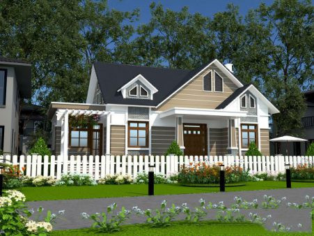 Me man 10 mau nha vuon 900 trieu dep khong kem biet thu