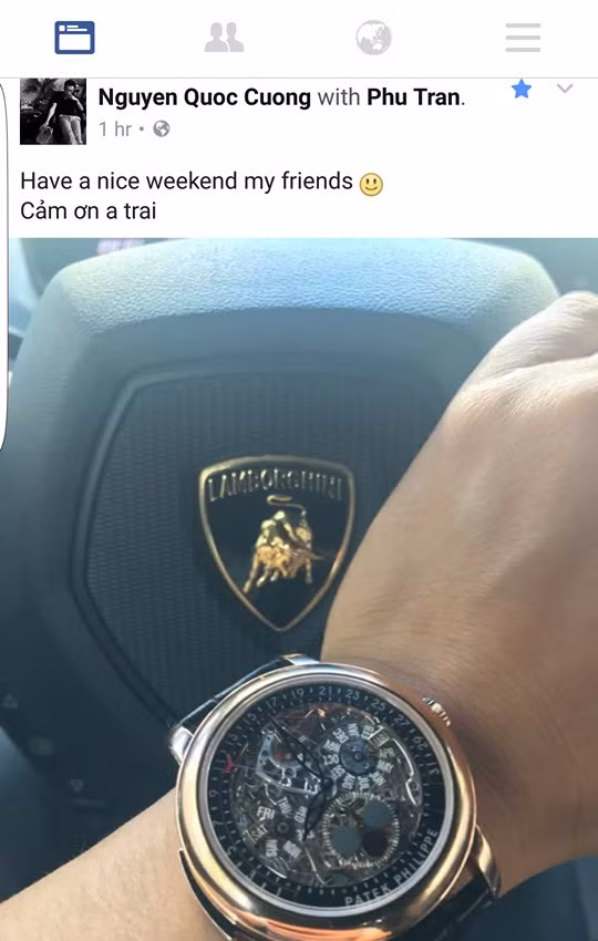 Bên cạnh đó, Cường Đô La còn có niềm đam mê với những chiếc đồng hồ hàng hiệu tiền tỷ.