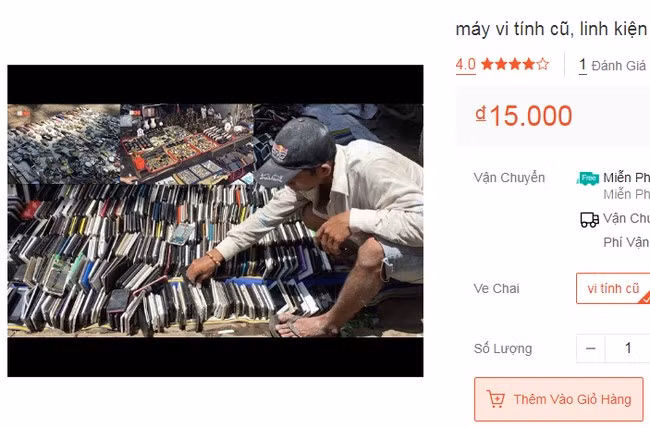 Thậm chí, ve chai, đồng nát còn được mua bán nhộn nhịp ở các sàn thương mại điện tử.