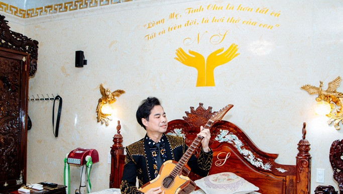 Không gian phòng ngủ ấm áp. Ảnh: Vietnamnet.