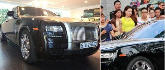 Tháng 4/2013, Hà Hồ từng lái chiếc Rolls Royce Ghost trị giá hơn 6 tỷ đồng tới dự một sự kiện.
