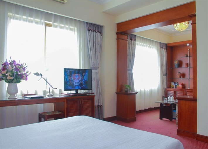 Khách sạn Kim Liên có nhiều mức giá linh loạt, phù hợp với nhiều đối tượng khách hàng, có thể phục vụ hàng nghìn lượt khách cùng lúc. Ảnh: Kimlientourism.