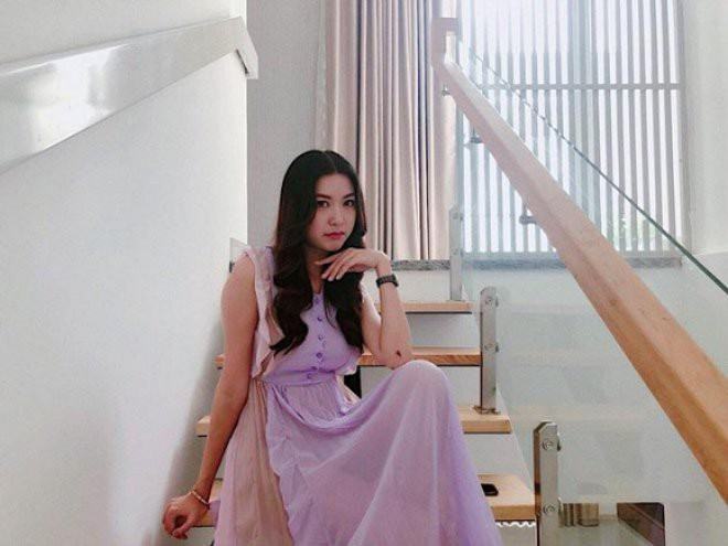 Hiện, Á hậu Thúy Vân đang sinh sống trong căn penthouse rộng 400m2 ở Q.2, TP.HCM. Ảnh: FBNV.