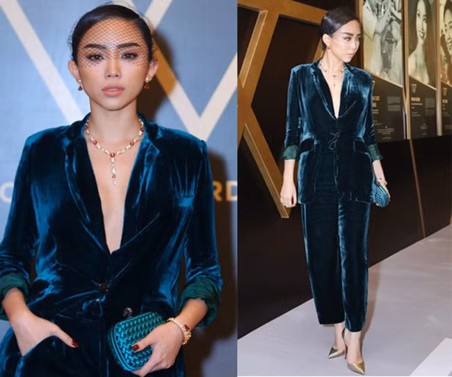 Trong một sự kiện, Tóc Tiên gây chú ý khi khi diện set đồ lên đến 4 tỷ đồng. Ảnh: Helino.