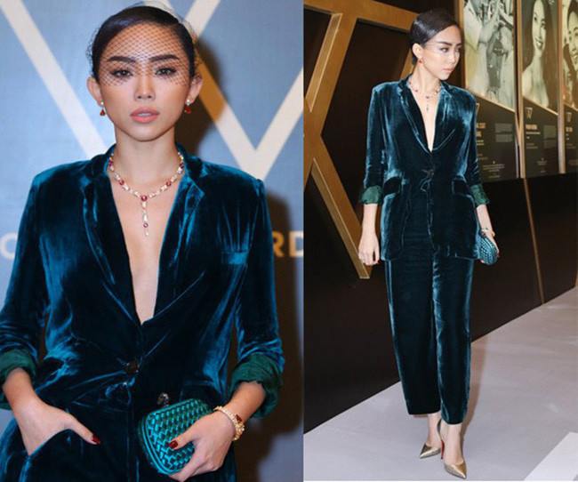 Trong một sự kiện, Tóc Tiên gây chú ý khi khi diện set đồ lên đến 4 tỷ đồng. Ảnh: Helino.