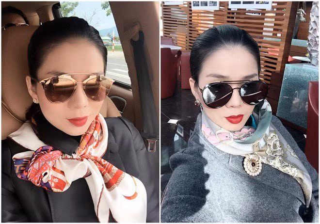 Bên cạnh đồng hồ, túi xách, nữ ca sĩ còn sở hữu vô số khăn quàng và kính mắt hàng hiệu. Nguồn ảnh: FBNV.