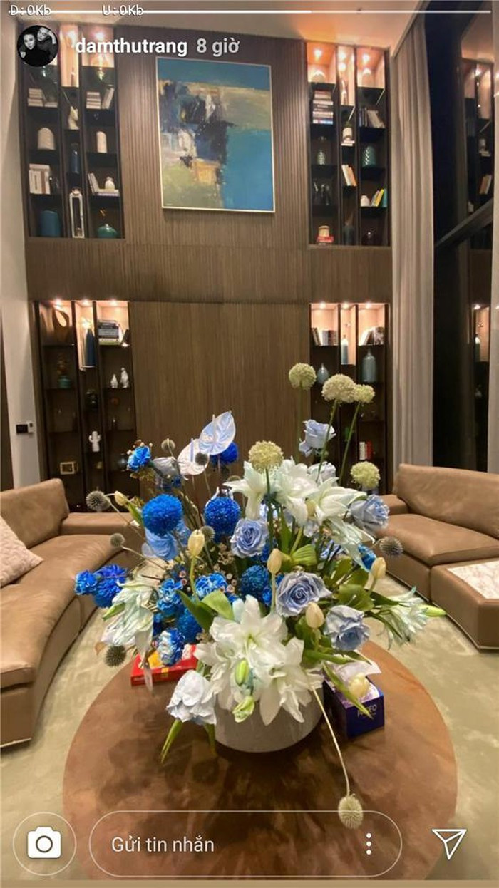 Một góc trong căn biệt thự "khủng" được Đàm Thu Trang hé lộ. Ảnh: FBNV.