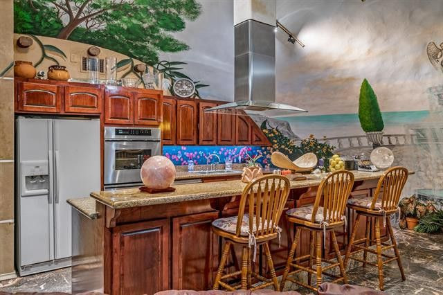 Không gian phòng bếp.