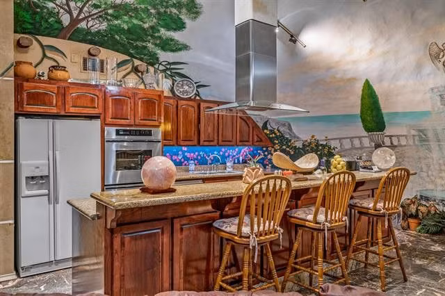 Không gian phòng bếp.