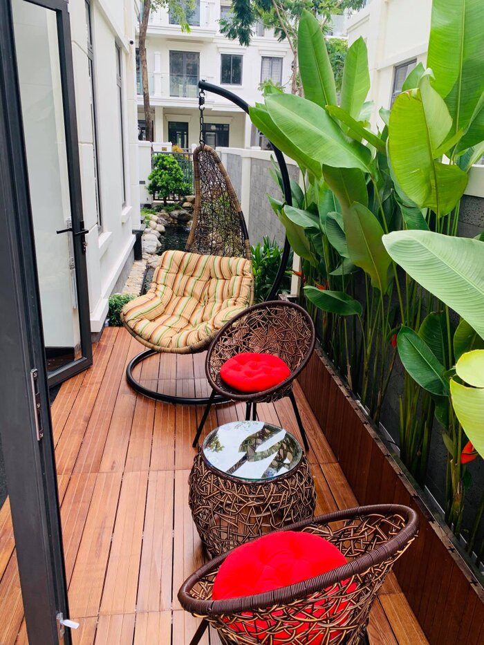 Không gian lý tưởng vừa ngồi ngắm cá vừa thư giãn sau một ngày làm việc.