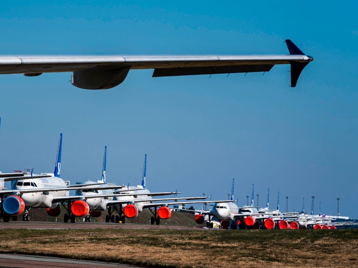 Sân bay Kastrup của Copenhagen là nơi đậu các máy bay thân hẹp và thân rộng của hãng hàng không Scandinavian Airlines. Ảnh: Getty Image.