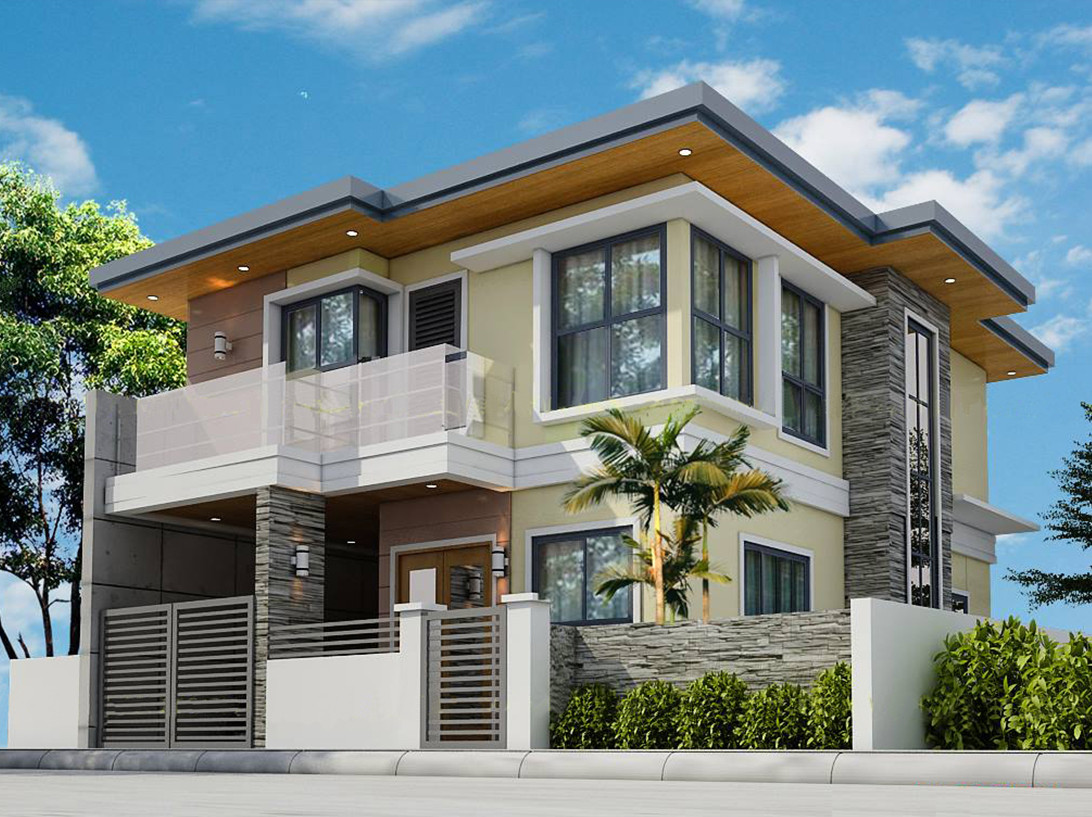 Lấy cảm hứng từ đường thẳng vuông góc, biệt thự phố được thiết kế một cách vuông vức cùng với sự kết hợp linh hoạt của các mảng màu nâu, xám, vàng. Ảnh: xcons.