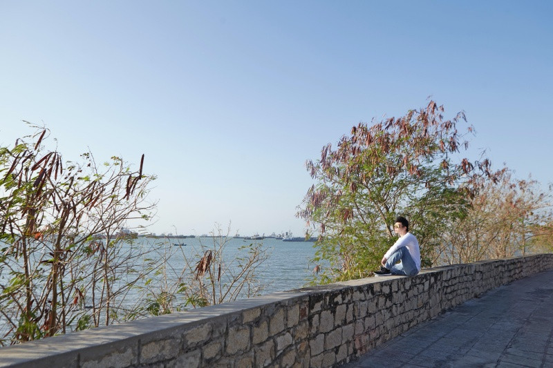 Xung quanh biệt thự là cây xanh râm mát bao phủ.