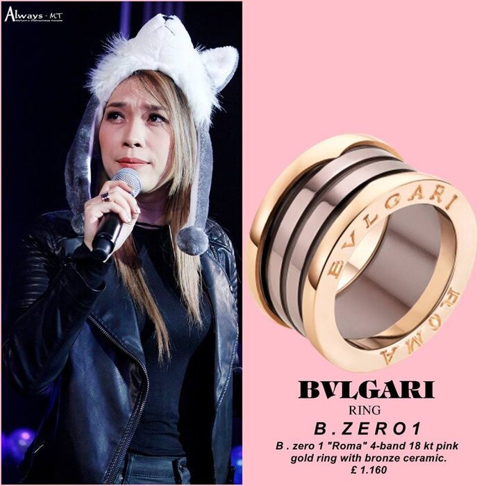 Chiếc nhẫn trên tay Mỹ Tâm bị fan soi ra với giá hơn 30 triệu đồng. Ảnh: Always MT.