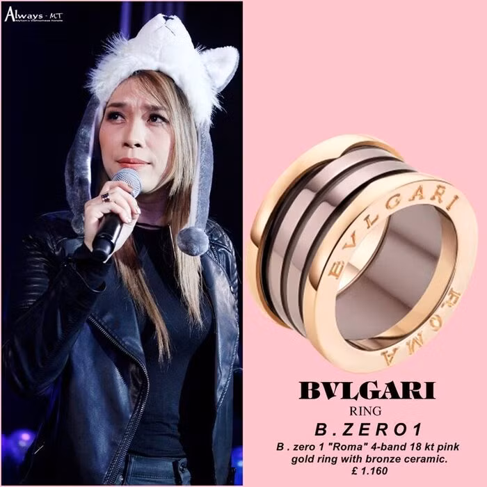 Chiếc nhẫn trên tay Mỹ Tâm bị fan soi ra với giá hơn 30 triệu đồng. Ảnh: Always MT.