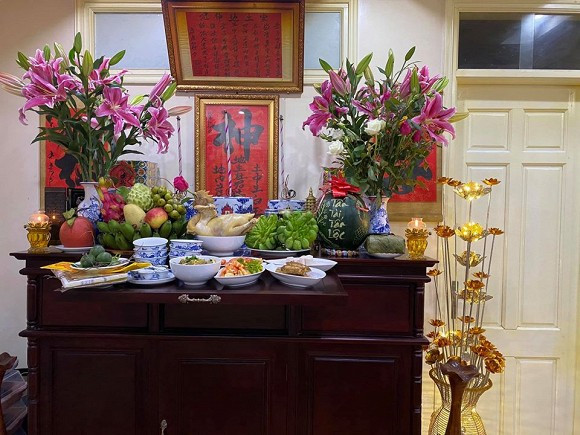 Nơi thờ cúng tổ tiên trang nghiêm. Ảnh: FBNV.