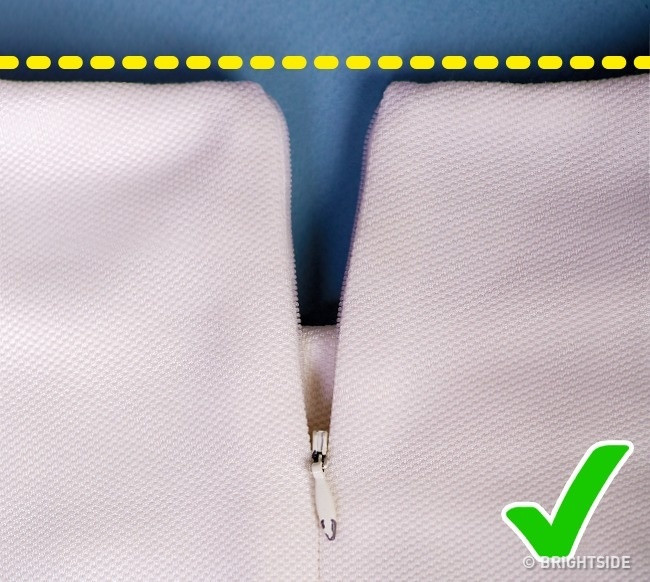 Hãy chắc chắn rằng khóa kéo trên váy hay bất cứ loại quần áo nào đều phù hợp về màu sắc.