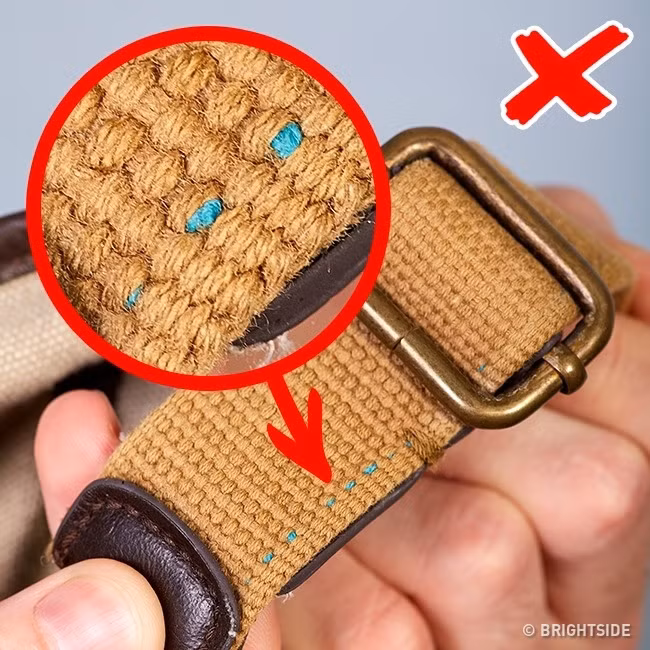 Đường may là một đặc điểm quan trọng khi lựa chọn quần áo. Nếu đường may ẩu, không khớp hoặc được khâu bằng các loại màu khác nhau thì chứng tỏ sản phẩm bị lỗi hoặc thực hiện khá vội vàng.